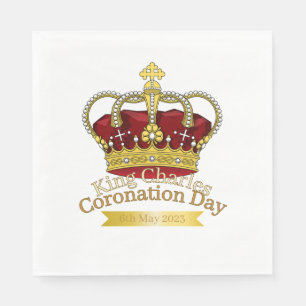Coronation Day Crown Napkin