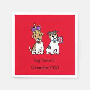 Coronation Dogs Paper  Napkin