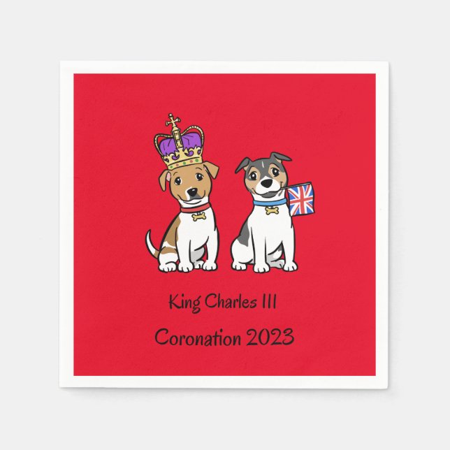 Coronation Dogs Paper  Napkin (Front)