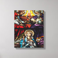 Coronation of Blessed Virgin Mary Stained Glass