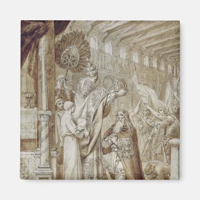 Coronation of Charlemagne Magnet (Front)