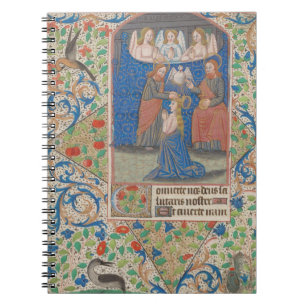 Coronation of Mary Mediaeval Illuminated Manuscrip Notebook