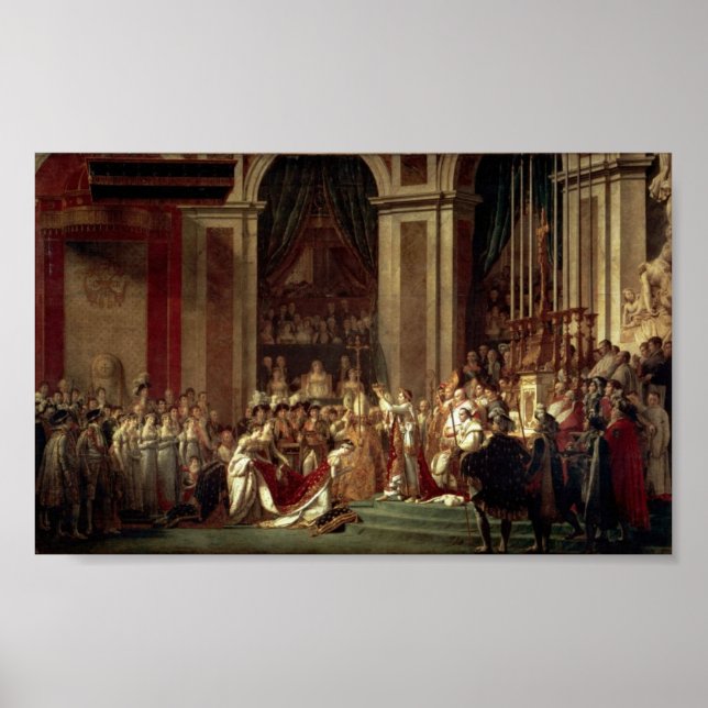 Coronation of Napoleon by Jacques-Louis David Poster (Front)