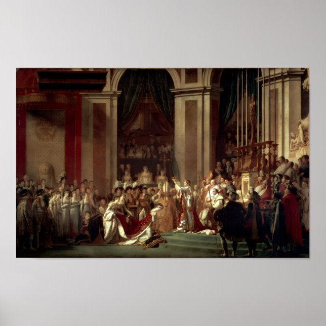 Coronation of Napoleon by Jacques-Louis David Poster (Front)