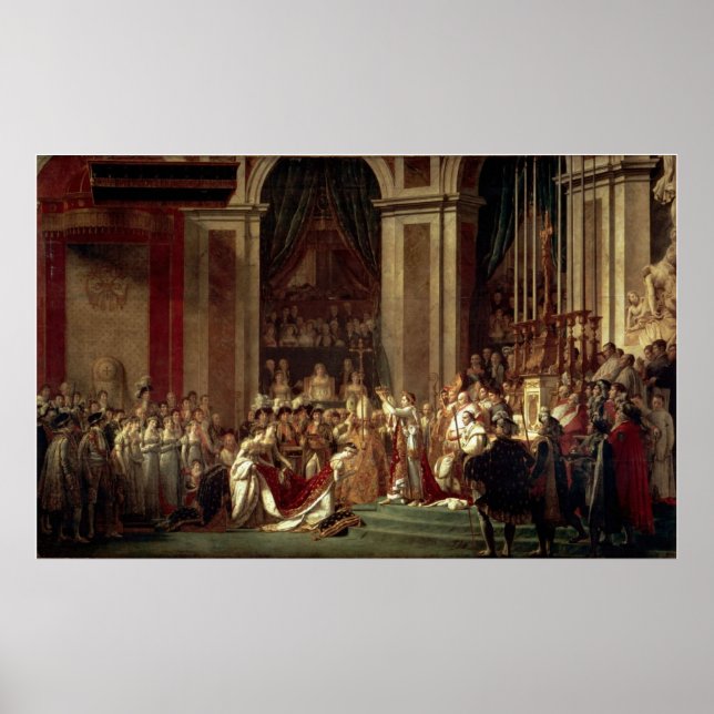Coronation of Napoleon by Jacques-Louis David Poster (Front)