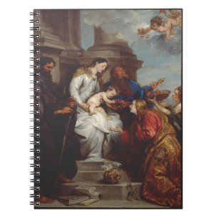 Coronation of SaiCornt Rosalia by Anthony van Dyck Notebook