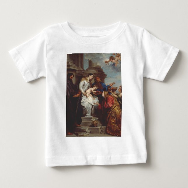 Coronation of Saint Rosalia by Anthony van Dyck Baby T-Shirt (Front)