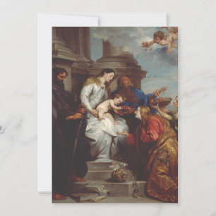 Coronation of Saint Rosalia by Anthony van Dyck Invitation