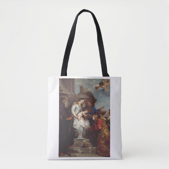 Coronation of Saint Rosalia by Anthony van Dyck Tote Bag (Front)
