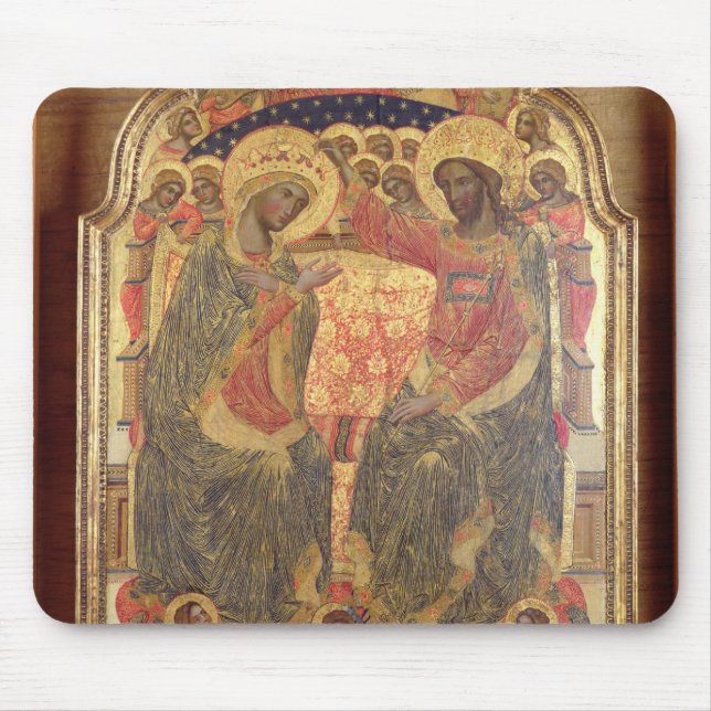 Coronation of the Virgin, 1372 Mouse Pad (Front)