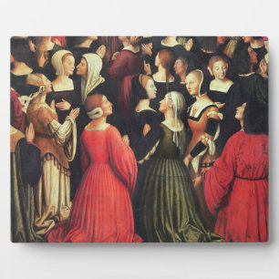 Coronation of the Virgin, 1513 (oil on panel) (det Plaque