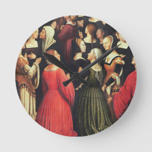 Coronation of the Virgin, 1513 (oil on panel) (det Round Clock