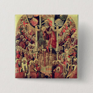 Coronation of the Virgin 15 Cm Square Badge