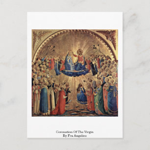Coronation Of The Virgin By Fra Angelico Postcard