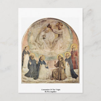 Coronation Of The Virgin By Fra Angelico Postcard