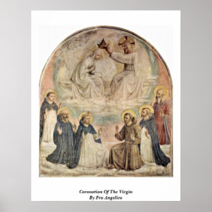 Coronation Of The Virgin By Fra Angelico Poster