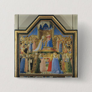 Coronation of the Virgin, c.1430-32 15 Cm Square Badge
