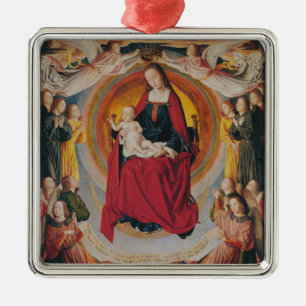 Coronation of the Virgin, centre panel Metal Ornament