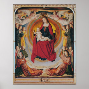 Coronation of the Virgin, centre panel Poster
