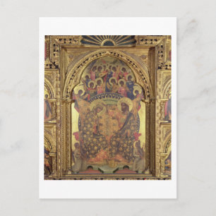 Coronation of the Virgin (detail of the polyptych) Postcard