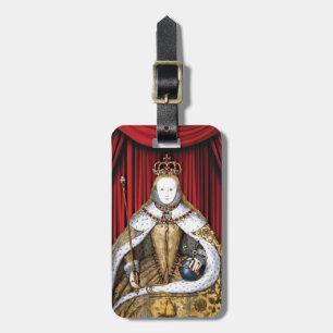 Coronation of Tudor Queen Elizabeth I Luggage Tag