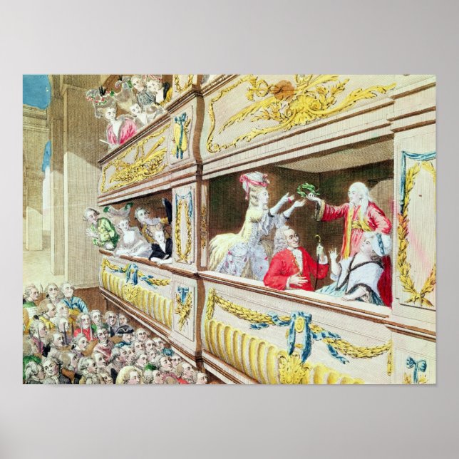 Coronation of Voltaire at the Theatre Francais Poster (Front)