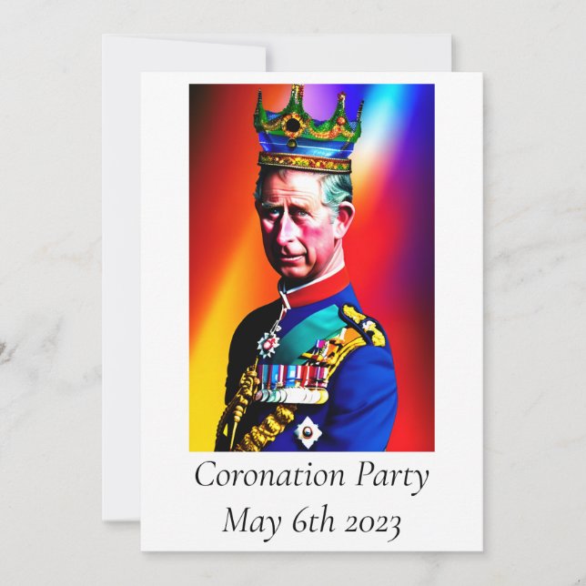 Coronation Party Invitation (Front)