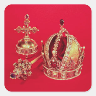Coronation Regalia of Rudolph II Square Sticker