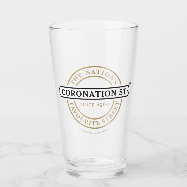 Coronation Street - Logo Glass (Front)