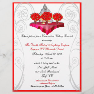 Coronation Victory Brunch Custom Flyer