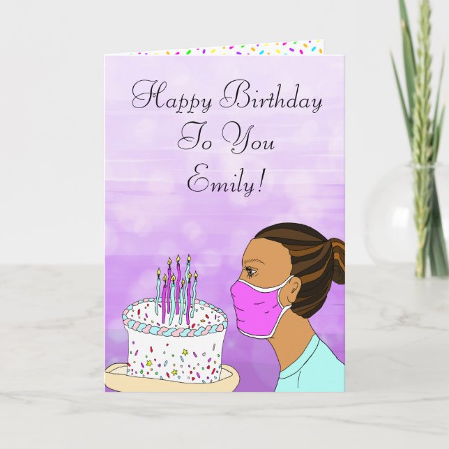 Coronavirus Birthday Wishes Card (Front)