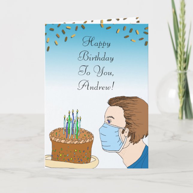 Coronavirus Birthday Wishes Card (Front)