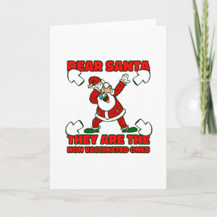 coronavirus christmas santa claus vaccinated invitation