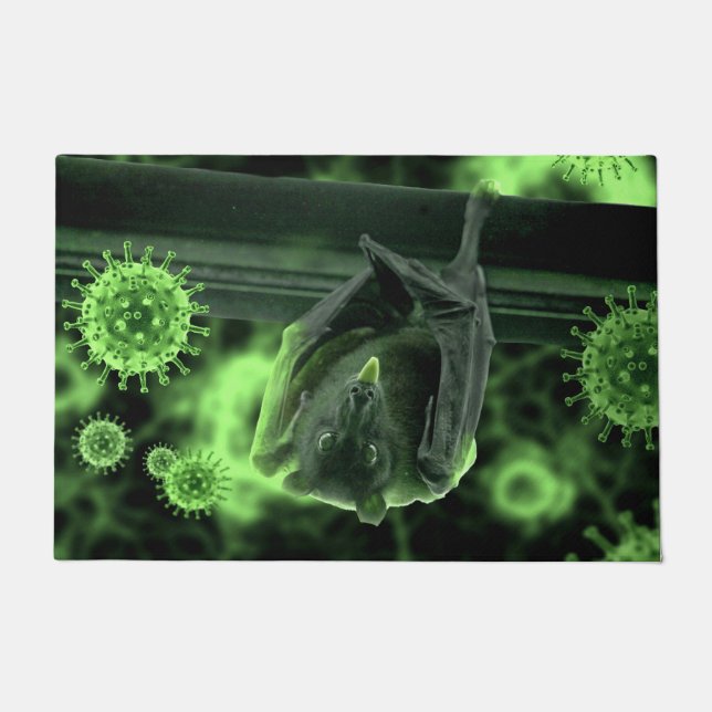 Coronavirus Covid-19 Bat Floor Mat (Front)