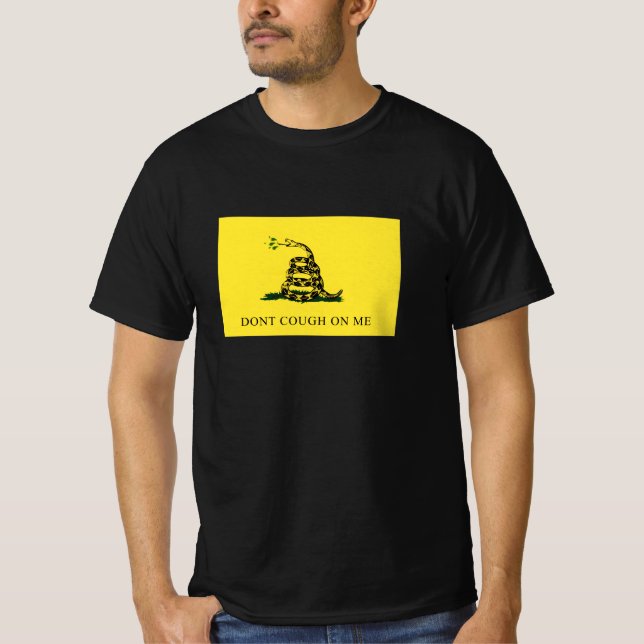 CoronaVirus Dont tread on me cough covid 2020 T-Shirt (Front)