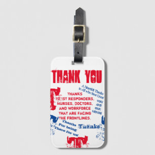 CORONAVIRUS HEROES LUGGAGE TAG