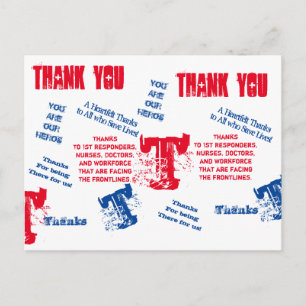 CORONAVIRUS HEROES POSTCARD