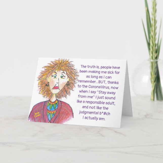 CoronaVirus Humour Card (Front)