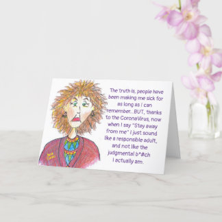 CoronaVirus Humour Card