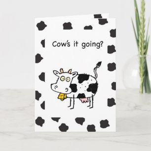Coronavirus Isolation Support Thinking of You Cow Card