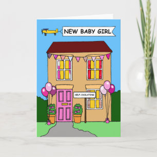 Coronavirus New Baby Girl Congratulations. Card