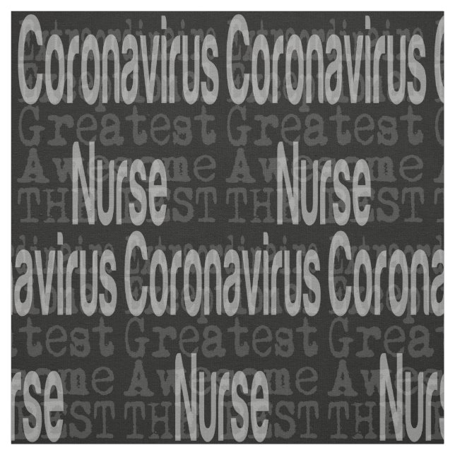 Coronavirus Nurse Extraordinaire Fabric (Swatch)