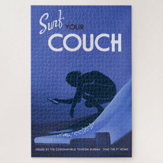 Coronavirus Tourism Bureau Couch Surf Jigsaw Puzzle