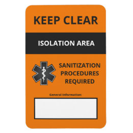 Coronavirus Warning Magnet Small (Covid19)