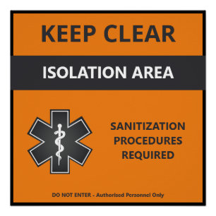 Coronavirus Warning Poster Customizable (Covid19)
