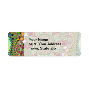 Coronel - Fractal Return Address Label