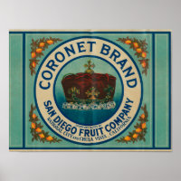 Coronet Lemon LabelChula Vista, CA
