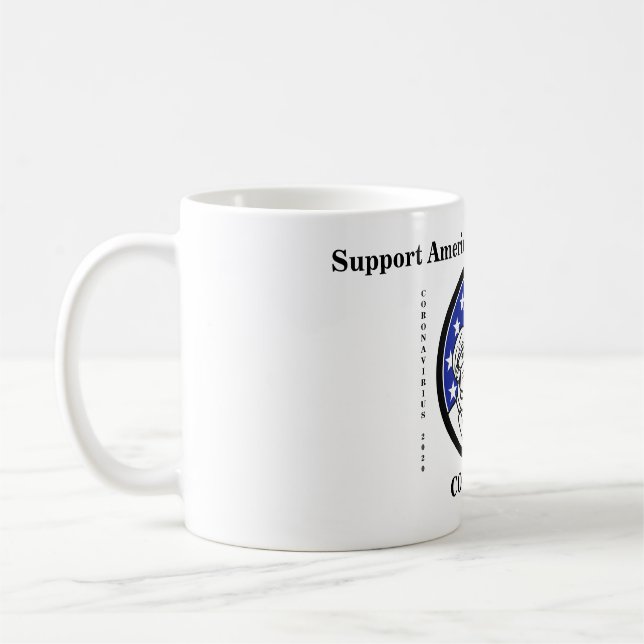 Coronoavirus 2020 coffee mug (Left)