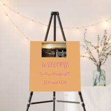 coroplast signs--wedding foam board