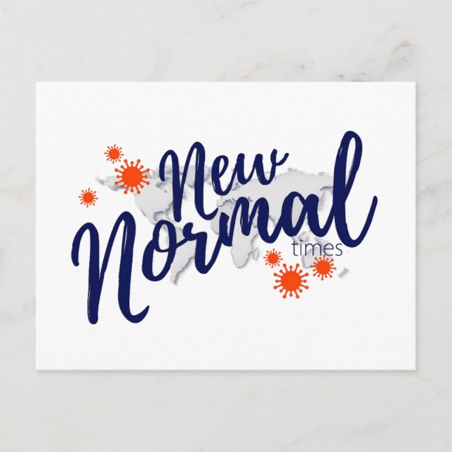 Corornavirus Covid 19 Pandemic New Normal Postcard (Front)
